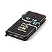 Urberry Iphone 7 Wallet Case, Blue Cat Eyes Case for Iphone 7, Shock-proof Case with a Free Screen Protector