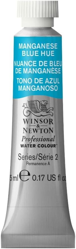Winsor & Newton 102379 5 ml Tube Professional Water Colour, Manganese Blue Hue, 5 ml (Pack of 1)