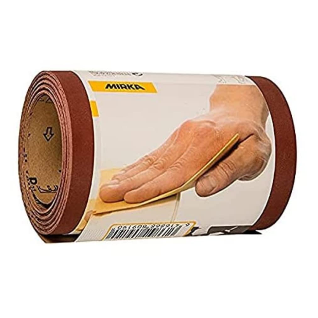 Mirka Red Sandpaper Roll 115mm x 5m / grit P240 / 1 roll/For sanding wood, metal and plastic