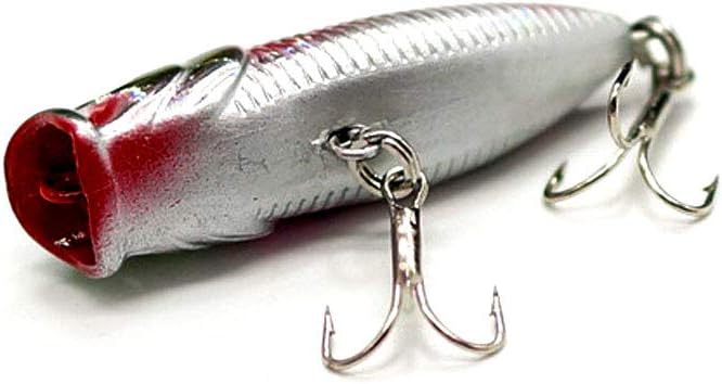 SEASKY Fishing Plug Lures Micro Popper Topwater Trout Attack in Freshwater (Green) : Sports & Outdoors