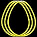 Fun Central J3 22 Inch Premium Glow Stick Necklaces Yellow - 50 Count