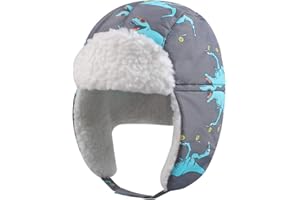 BAVST Winter Trapper Hat for Boys Girls Waterproof Warm Baby Toddler Ushanka Fleece Beanie Hats for 6M-6T