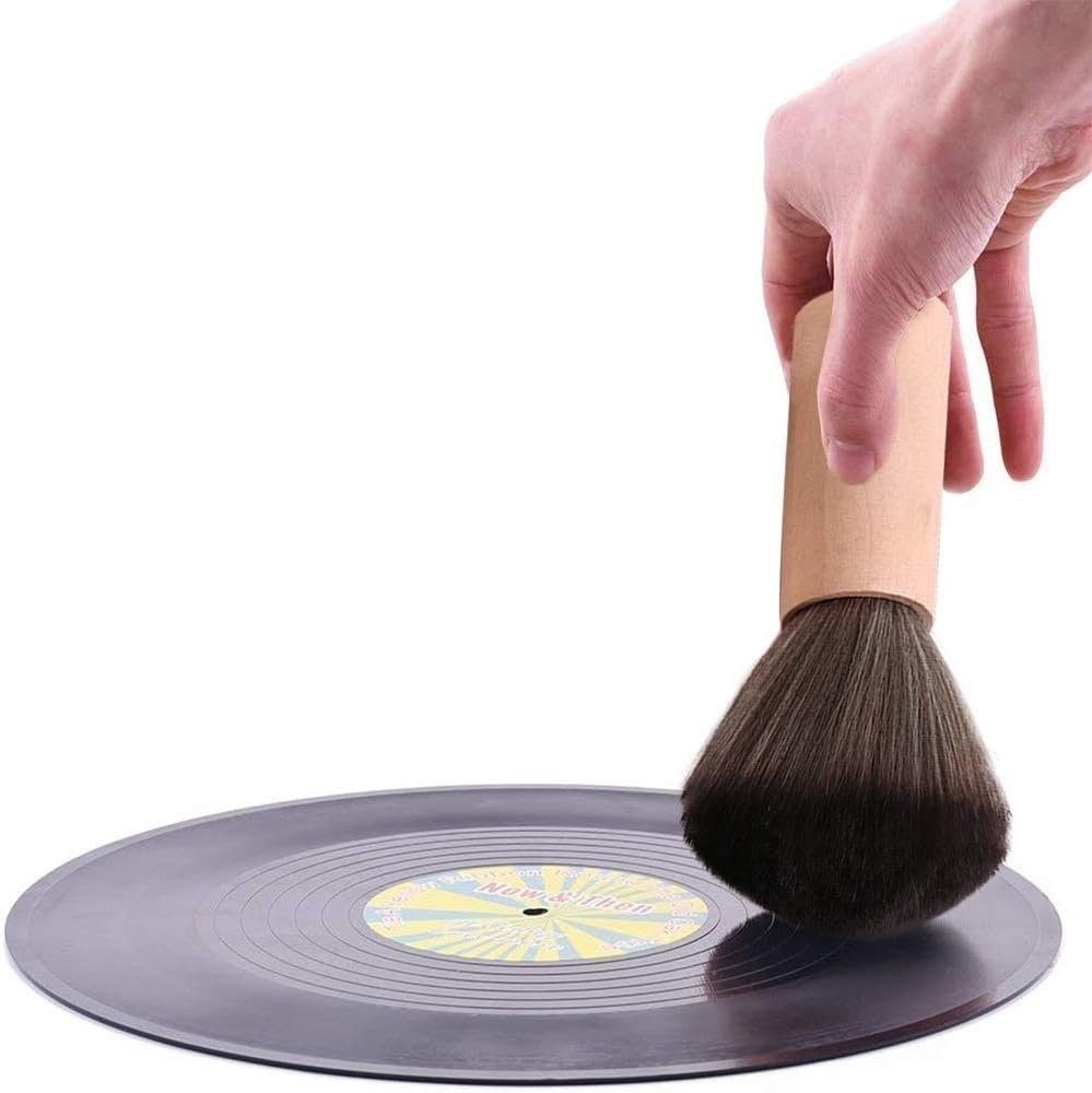 LP Turntable Vinyl Record Cleaning Brush Carbon Fiber Anti