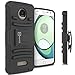 Moto Z Play Droid Phone Case, Moto Z Play Case, CoverON [Explorer Series] Holster Hybrid Armor Belt Clip Hard Phone Cover For Motorola Moto Z Play Droid / Z Play Holster Case - Black