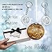Wedding Gift Set - Elegant Our First Christmas Ornament 2019 with Mr and Mrs Metal Keychains - Includes designer keepsake box and gift tag - Perfect wedding gifts for the Bride & Groom or Newlyweds