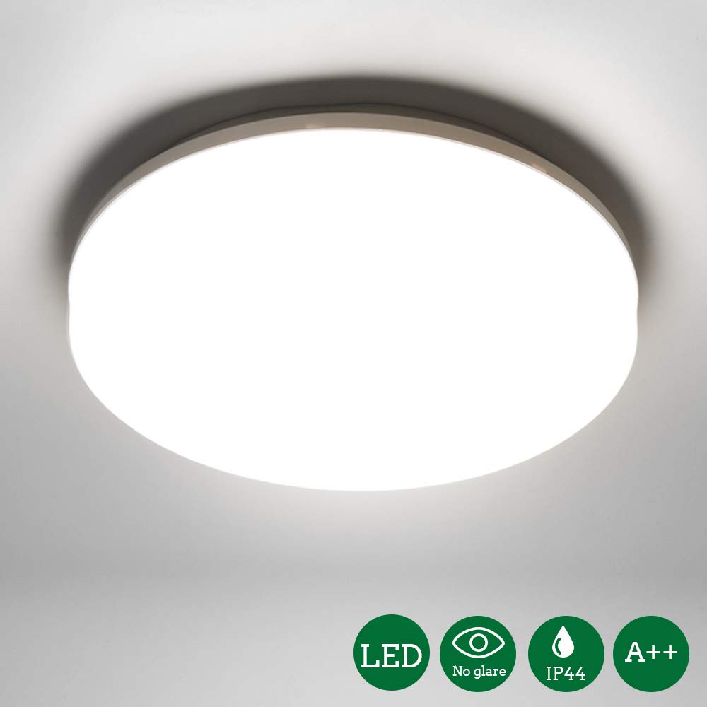 LED Ceiling Lights, Öuesen 18W IP44 Waterproof, Cool White 5000K