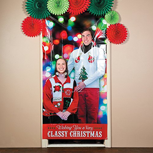 Ugly Sweater Party Photo prop door banner