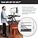 G-PACK PRO - Desktop Standing Desk Converter | Sit-to-Stand Work Desk Riser | Adjustable from 5.7” to 19.7” | Fits Dual Monitor -Removable Keyboard Tray | Ergonomically
