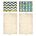The Best Card Company - 10 Colorful Blank Note Cards with Envelopes (4 x 5.12Inch) - Assorted Boxed Set - Watercolor Tiles M6685OCB