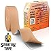 Sparthos Kinesiology Tape - Bulk Large Jumbo - Free Kinesio Taping Guide! - Support for Pro Athletic Sports and Recovery - Rocktape Waterproof Tex Rock Gold Tapes - Uncut 115 ft Roll (Beige)