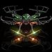 Mission Drone Wifi FPV Quadcopter with Camera Live Video 2.4GHz Headless Mode Altitude Hold One-Key Function VR Headset-Compatible Gravity Induction Damage Resistance (Black)
