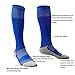 RADIASTIC Boys Soccer Socks Compression, Blue & Orange & Green, Pack of 3