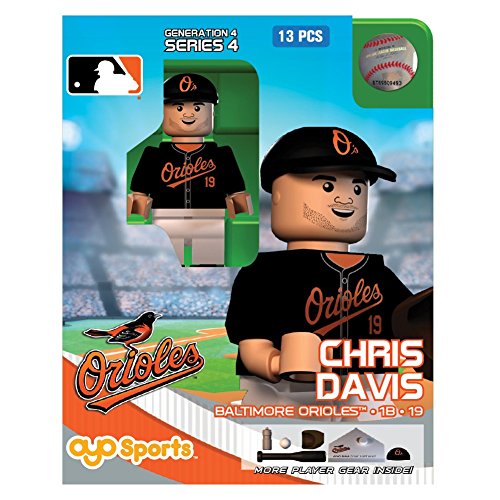 MLB Baltimore Orioles Chris Davis Generation 4 Mini Figure, Small, Black