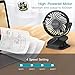 OPOLAR Battery Operated Fan, Clip on and Desk Fan, Personal Portable Fan with 4 Speeds, Rechargeable, 360 Degree Rotation, 2200mAh Battery, Powerful Wind for Outdoor Activity, Office