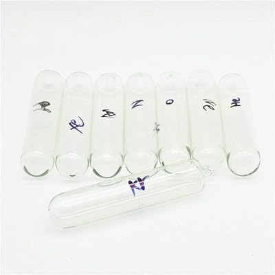 8pc Rare Gas Lighting Tubes Krypton Helium Neon Argon Xenon Oxygen Hydrogen