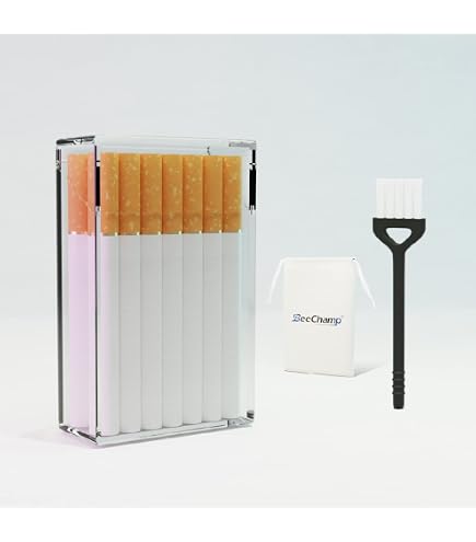 Amazon.com: Malisseladi Plastic Cigarette Case/Box for 100's Cigarette  Portable Transparent Can Hold 20pcs Slim Cigarettes (Wolf, Transparent  White) : Health & Household