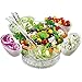 Jumbl Serve Chilled Bowl Set | Floating Salad Cups | Serving Spoon & Fork