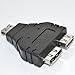 eSATAp (Power Over eSATA) Male Combo to USB 2.0 A Female + eSATA Female Adapter