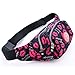 TOP-UP Fanny Pack with Two Zip Compartments, Secret Pocket and Adjustable Strap for Festivals, Travelling, Hiking, Running, Cycling and More
