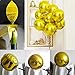 Yalulu 4pcs 22inch Gold/Silver 4D Large Round Sphere Shaped Aluminum Foil Balloon Birthday Party Wedding Baby Shower Marriage Decor Supplies (Gold)