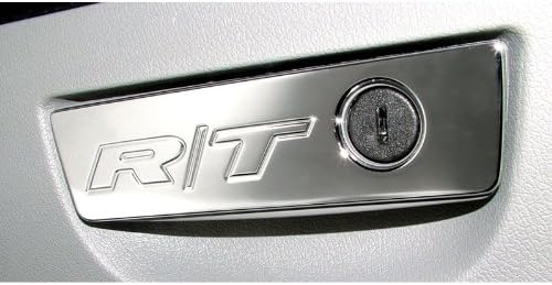 2006-2014 Challenger Charger Chrome Locking Glove Box Handle Trim - R/T Engraved