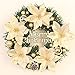 5 Inch Glitter Artifical Wedding Christmas Flowers Glitter Poinsettia Christmas Tree Ornaments Pack of 12 (Gold)