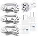 FREEDOMTECH FOR SAMSUNG 2.0-Amp Micro-USB 3.0 Charger Data Sync with USB Cable and Car Charger for Samsung Galaxy S5, Note 3 - White (3xMicro-USB 3.0 CABLES + 2xWALL CHARGERS + 1xDUAL USB CAR ADAPTER)