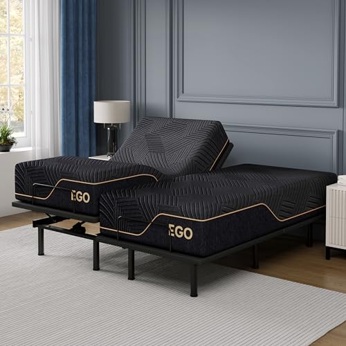 EGOHOME Split King Adjustable Bed