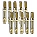 5 Pcs 0.5 / 1ml Ceramic Wickless Cartridge O-i-l and D-i-s-t-i-l-l-a-t-e Acessaries For C-C-E-L-L (Gold, 1ml)