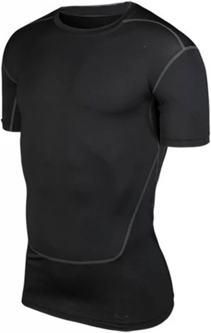DDSOL Men's Stretchy Short Sleeve Training Compression Base Layer T-Shirt
