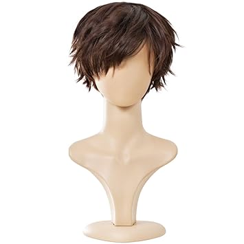 Ecvtop Wigs For Mens Death Note Male Short Black Hair Cosplay Wigs