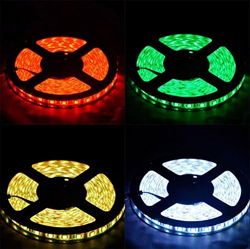 10M SMD 5050 RGB LED Color Changing Strip Light, Wisdomcreate 32.8Ft LED Strip Lights Non-waterproof with 44key Remote Controller+ 5A Power Supply+ IR Control Box for Home Party Holiday Ourdoor