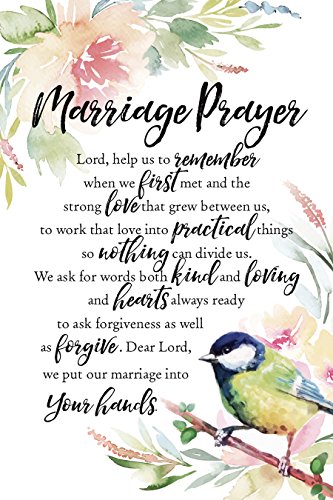 Dexsa Marriage Prayer Woodland Grace Series 6" x 9" Wood Plaque with Easel - Thumbnail 5