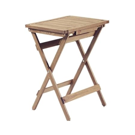 Xyanzi Multifunktionaler Klapptisch - Terrassengarten-Couchtisch - Holztisch - Braun (größe : 47.5x47.5cm)