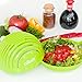 Salad Cutter Bowl Slicer w/Cutting Board| FASTEST FAMILY SIZE Vegetable, Fruit, Onion Chopper | Lifetime Guaranteed