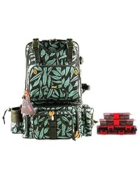 Kingdomfishing   Mochila multifuncional para pesca, desmontable, con abrazadera de combinación, para almacenamiento, para artículos de pesca, con bolsa para teléfono