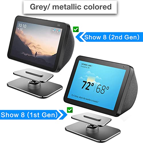 ezbnb Echo Show 8 Stand Adjustable Aluminum Stand for Echo Show 8