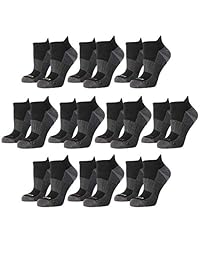 Calcetines de ajuste de cobre (10 pares) para mujer, calcetines de tobillo, calcetines de cobre con lengüeta: calcetines deportivos, calcetines de compresión para mujer