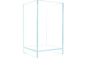 HIRO Aquatics Nano Tall Rimless Aquarium Low Iron Frameless Fish Tank, Extra Clear with Floating Air Style, for Aquariums or Terrariums