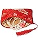 kilofly 2 pc Chinese Silk Brocade Padded Tassel Zipper Jewelry Bag Gift Pouch