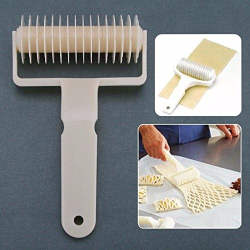 Large Pastry Cutter Dough Roller Knife Lattice Cutter Pasta Tool Cookie Pie Pizza Bread Pastry Lattice Roller Cutter.