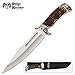 Ridge Runner Pronghorn Prairie Bowie Knife and Sheath - Faux Stag Antler Handle - Deer Hunting Knife