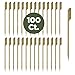 PREXWARE 4.7 Inch Bamboo Picks Paddle Skewers BBQ Picks 100 Pack