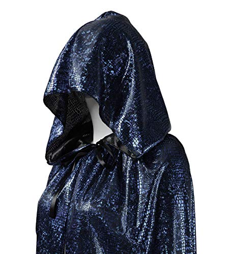OurLore Unisex Full Length Hooded Cape Halloween Christmas Adult Cloak (Small, Black)