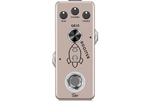 ISET Booster Effect Pedal Analog Rocket Boost For Electric Guitar Bass True Bypass