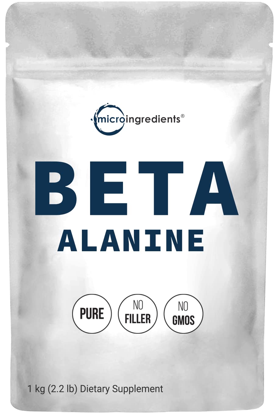 Beta Alanine Powder, Pure Beta Alanine Supplement, 2.2 Pounds (500 Days Supply), Filler Free, Amino Energy Pre Workout, Unflavored, Non-GMO and Vegan Friendly