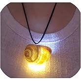 Iutymu Sea Snail Shell Cosplay Costume Necklace Natural Conch Shell Glowing Necklace