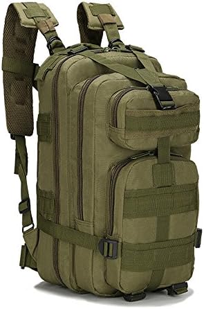 REPEAK Military Tactical Backpack Molle Bug Out Bag Hiking Bag Outdoor Trekking Camping Travel Bag 25L (Army Green)