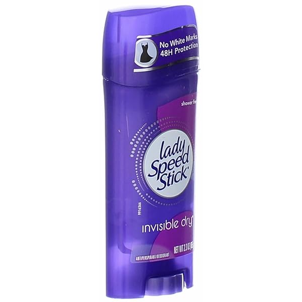 LADY SPEED STICK INVISIBLE DRY ANTIPERSPIRANT & DEODORANT, SHOWER FRESH – PURPLE 2.3 OZ