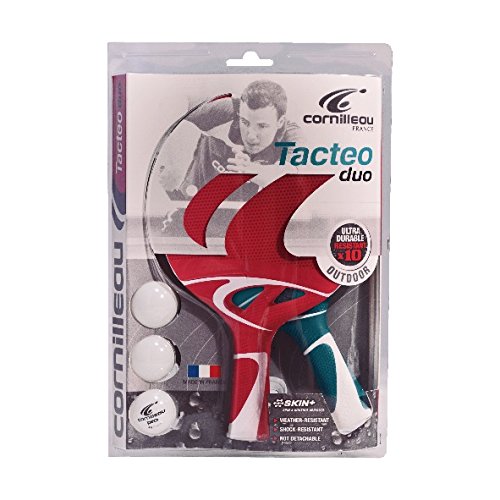Cornilleau tacteo duo 2 player table tennis racket & ball set